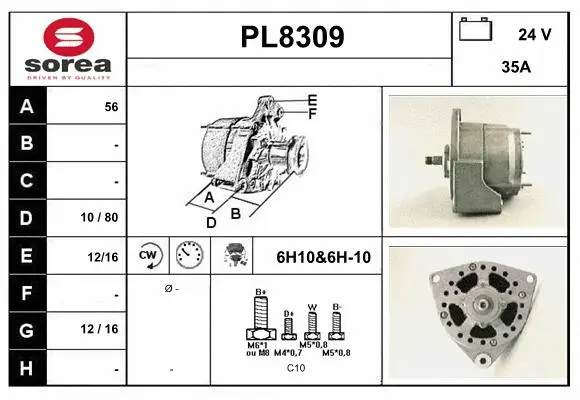 Alternator (PL8309)