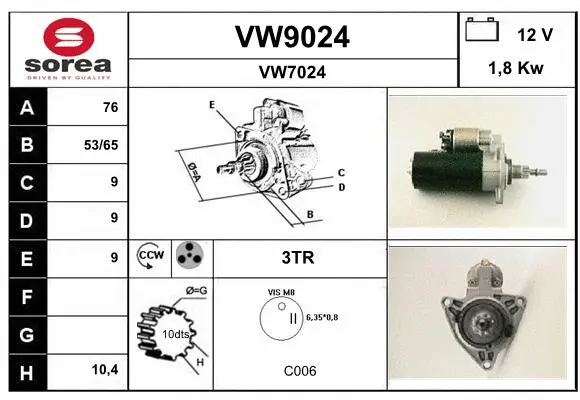 Starter (VW9024)