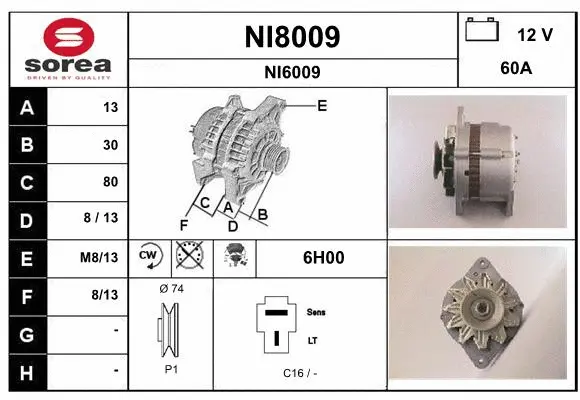 Alternator (NI8009)