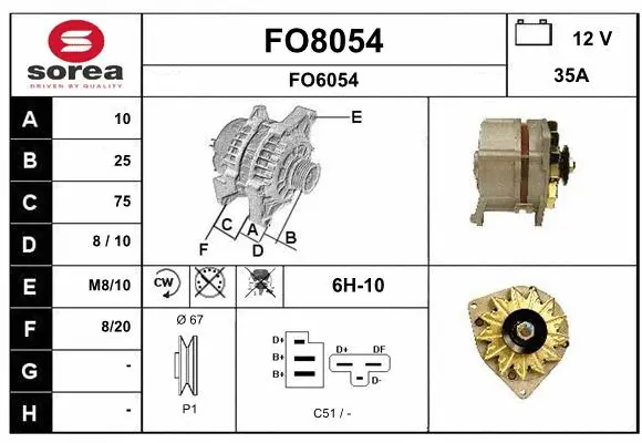 Alternator (FO8054)