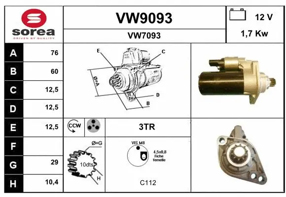 Starter (VW9093)