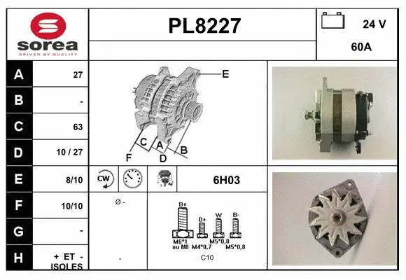 Alternator (PL8227)