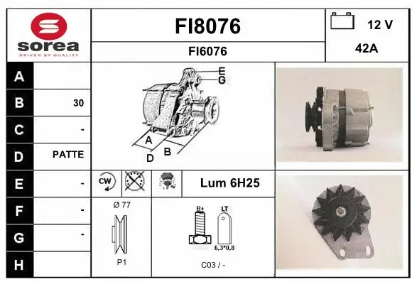 Alternator (FI8076)