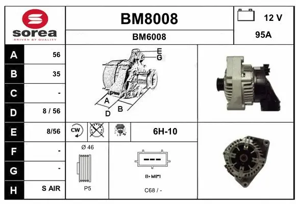 Alternator (BM8008)