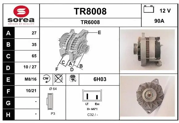 Alternator (TR8008)