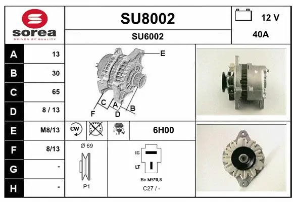 Alternator (SU8002)