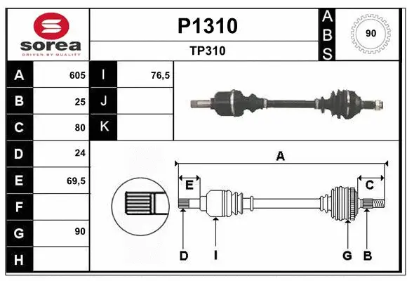 Drive Shaft (P1310)