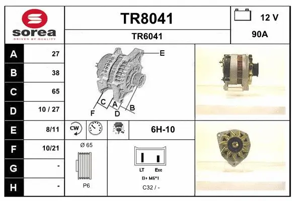 Alternator (TR8041)
