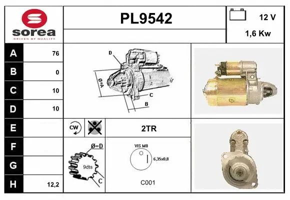 Starter (PL9542)