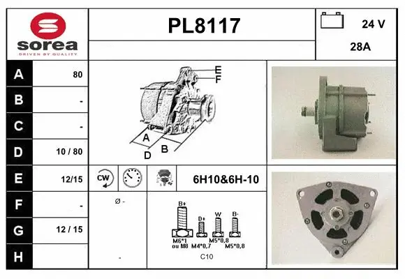 Alternator (PL8117)
