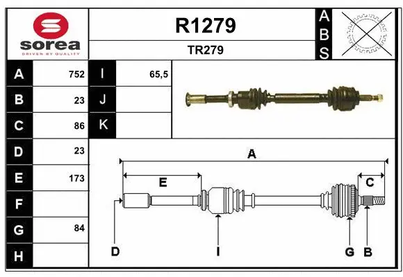 Drive Shaft (R1279)