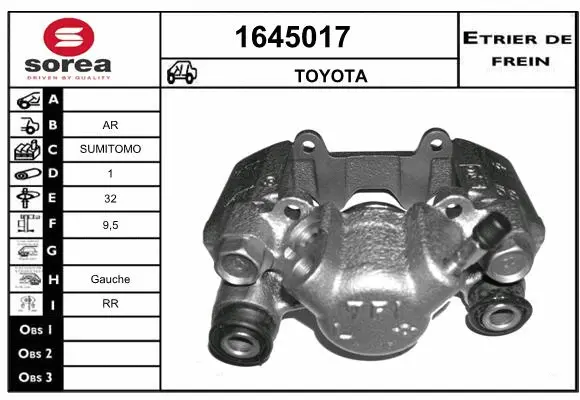 Brake Caliper (1645017)