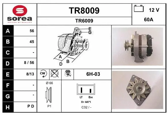 Alternator (TR8009)