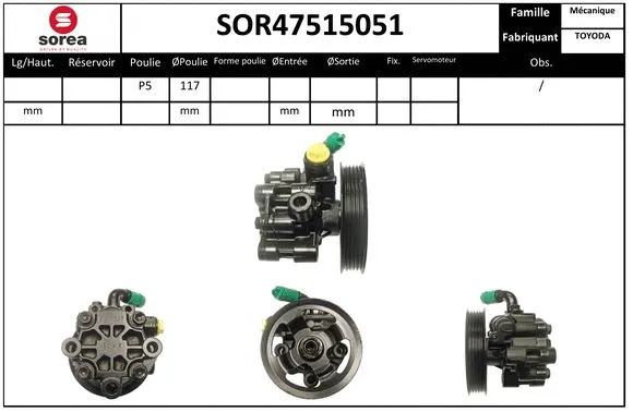 Hydraulic Pump, steering (SOR47515051)