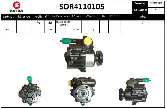 Hydraulic Pump, steering (SOR4110105)