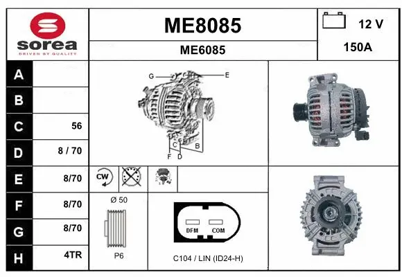 Alternator (ME8085)