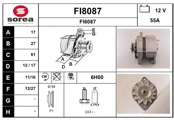 Alternator (FI8087)