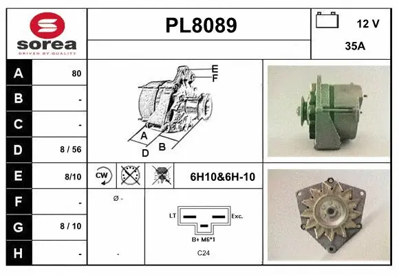Alternator (PL8089)