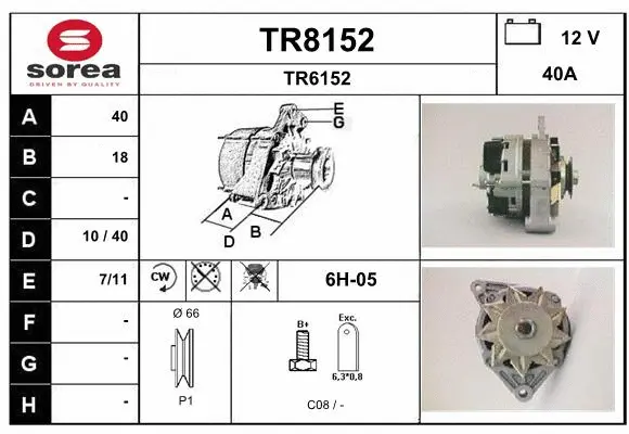 Alternator (TR8152)