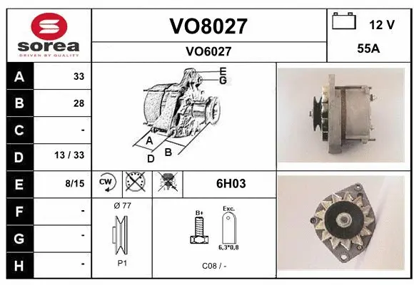 Alternator (VO8027)