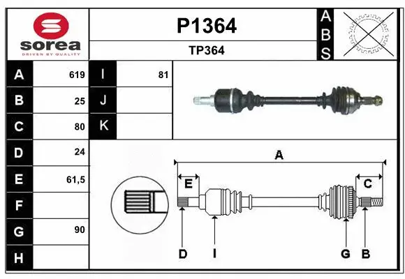 Drive Shaft (P1364)