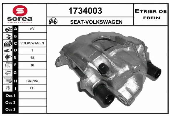 Brake Caliper (1734003)