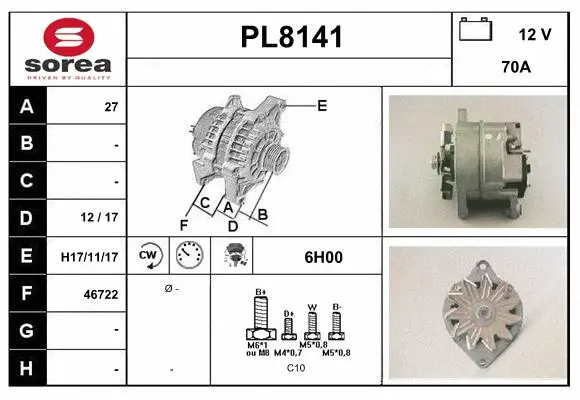 Alternator (PL8141)