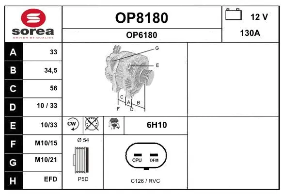 Alternator (OP8180)