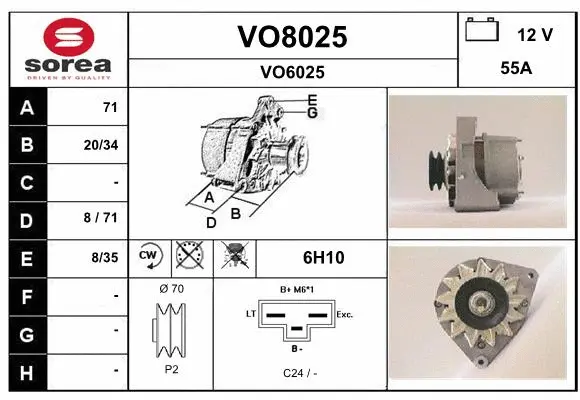 Alternator (VO8025)