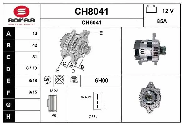 Alternator (CH8041)