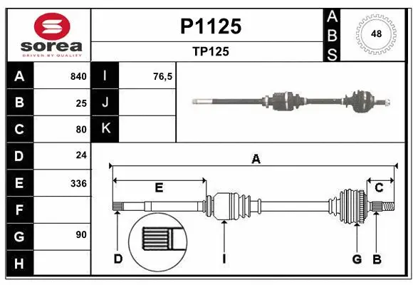 Drive Shaft (P1125)