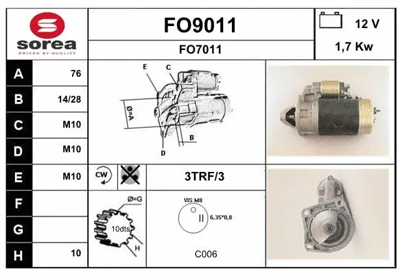 Starter (FO9011)