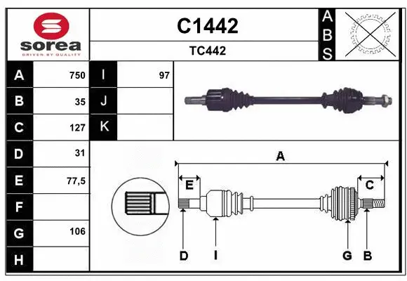 Drive Shaft (C1442)