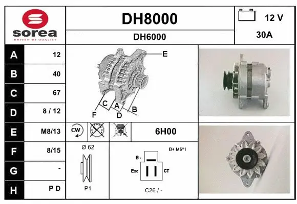Alternator (DH8000)