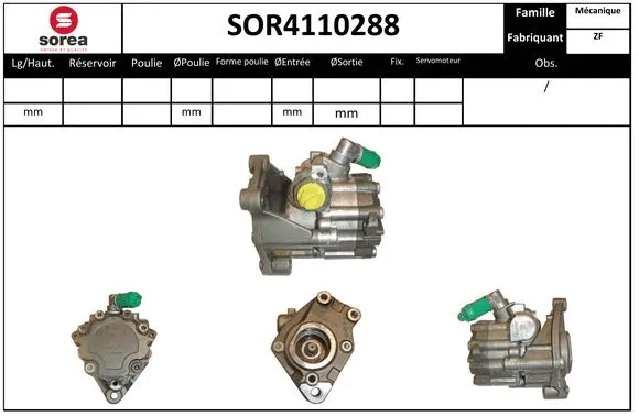 Hydraulic Pump, steering (SOR4110288)