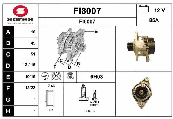 Alternator (FI8007)