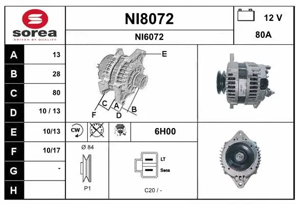 Alternator (NI8072)