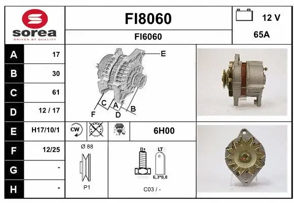 Alternator (FI8060)