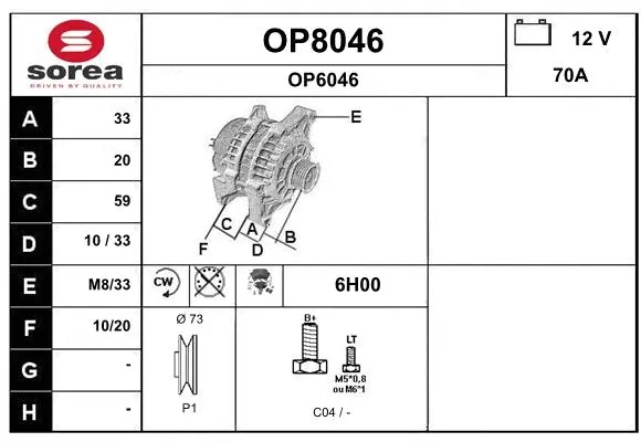 Alternator (OP8046)