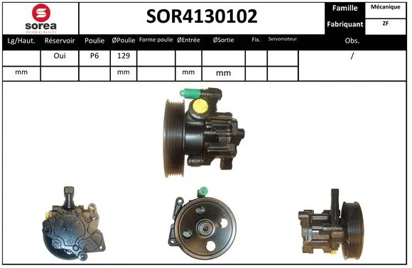 Hydraulic Pump, steering (SOR4130102)