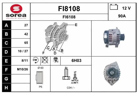 Alternator (FI8108)