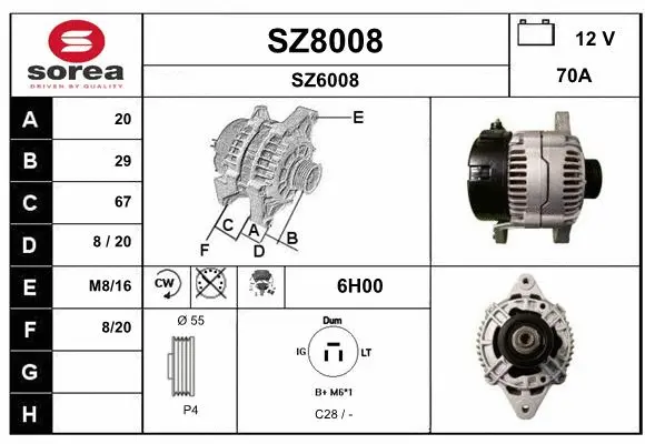 Alternator (SZ8008)