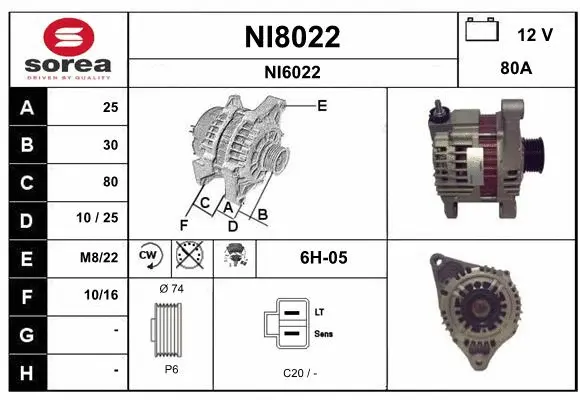 Alternator (NI8022)
