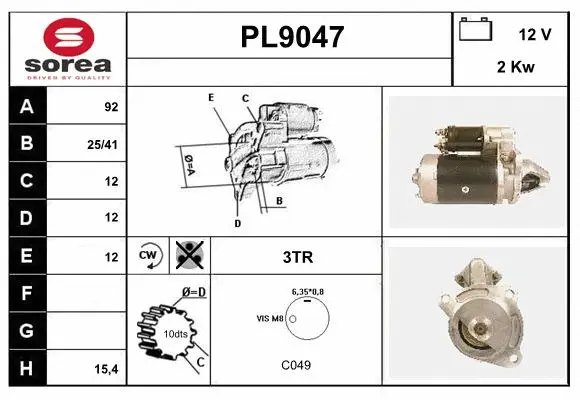 Starter (PL9047)