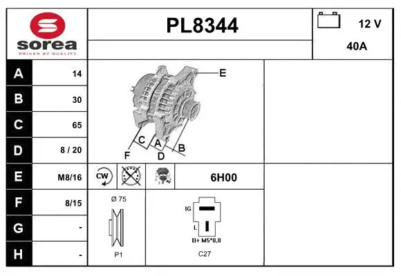 Alternator (PL8344)