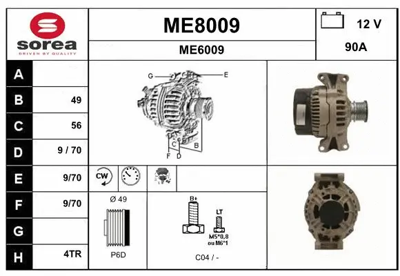Alternator (ME8009)