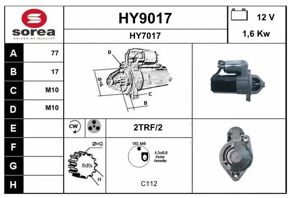 Starter (HY9017)