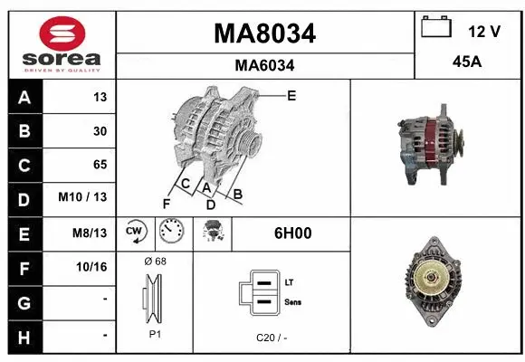 Alternator (MA8034)