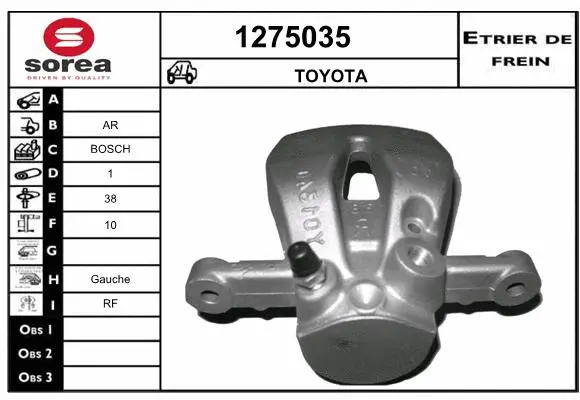 Brake Caliper (1275035)