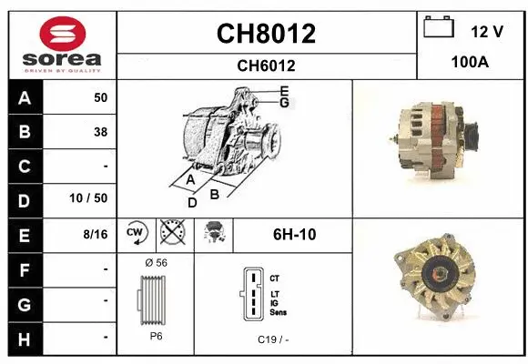 Alternator (CH8012)